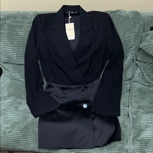 Mango Navy Women's Blazer
